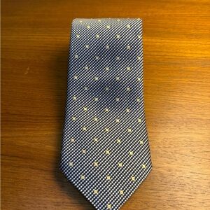 Blue and Yellow Polka Dot Tie